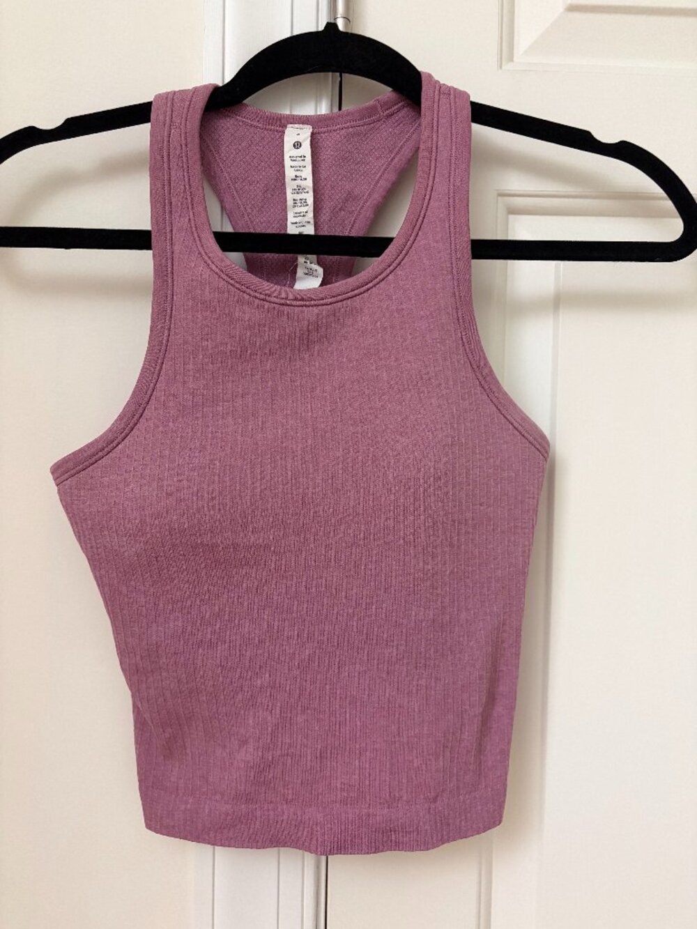 Lululemon Ebb to Street Cropped Racerback Tank Top - Size 4